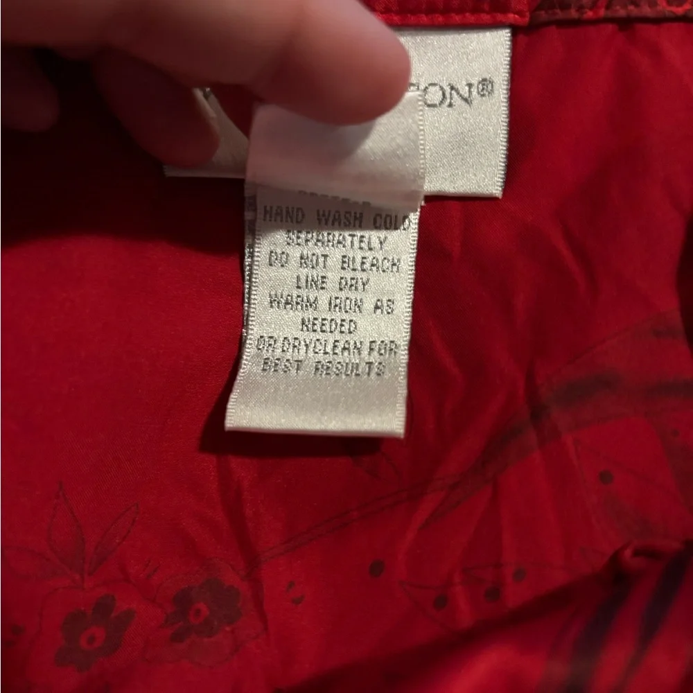Vintage Y2K, 100% Silk, Worthington, Asian Top - Picture 7 of 7